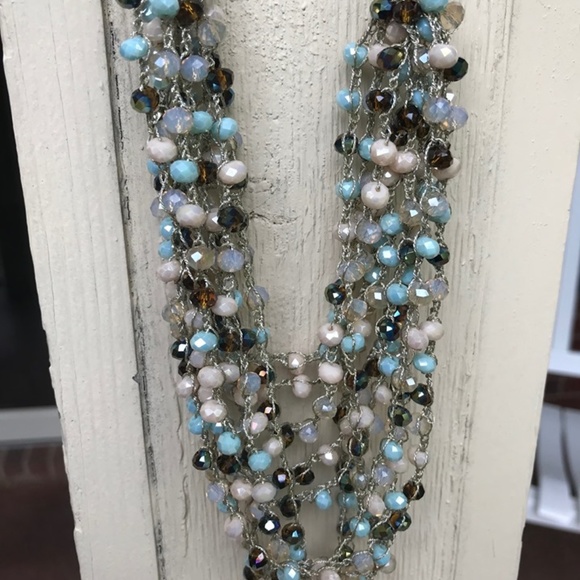 Jewelry - Pastel Multi Strand Beaded Necklace